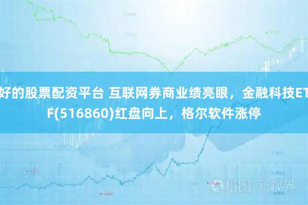 好的股票配资平台 互联网券商业绩亮眼，金融科技ETF(516860)红盘向上，格尔软件涨停